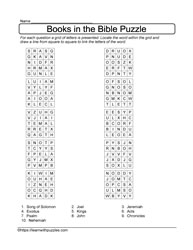 Books in the Bible Puzzle